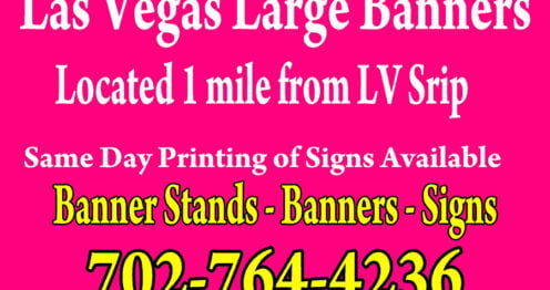 Banner Printing Las Vegas - Vinyl Banner Printing in Las Vegas