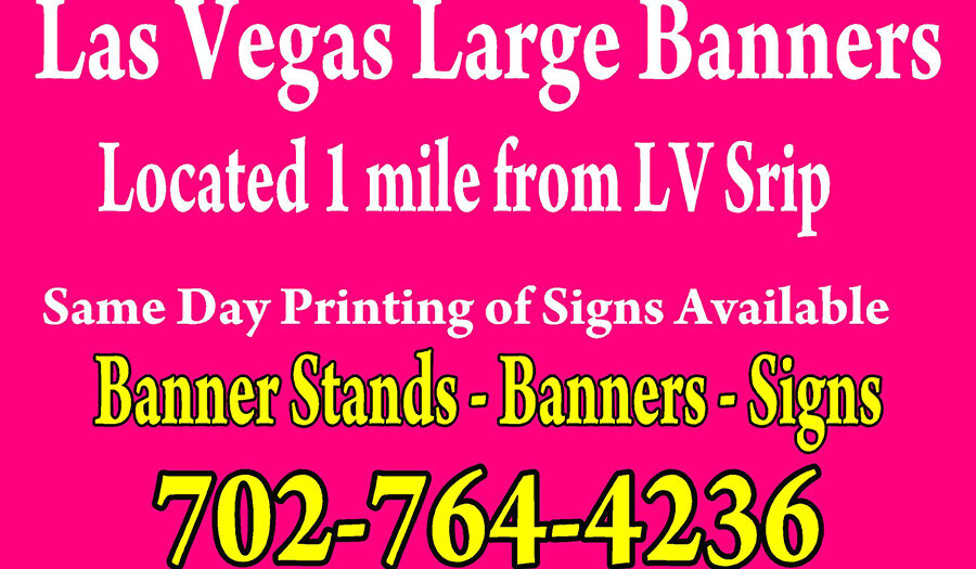 Vegas 10ft x 10ft banners