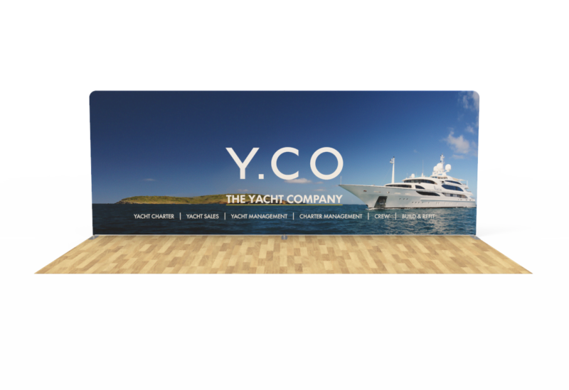20ft straight display