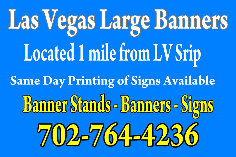 24hr Backdrop Signs Vegas