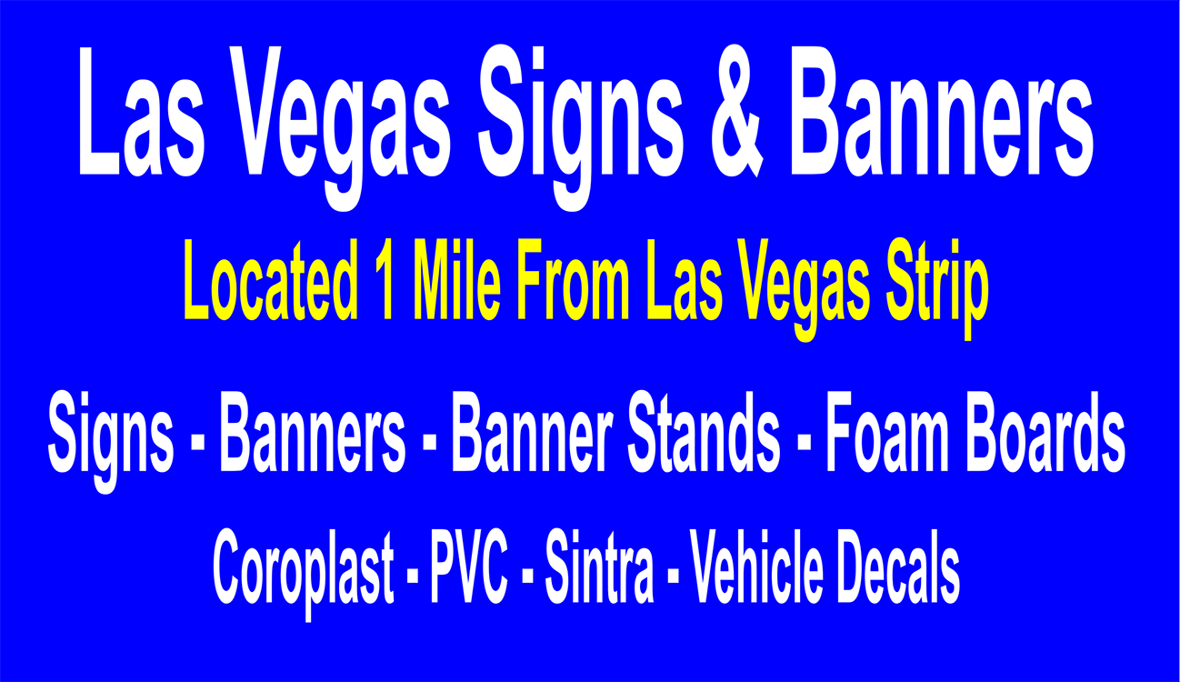 Cheap Standing Banners Vegas