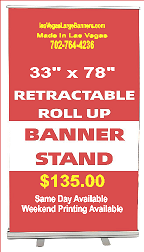 Convention pull up banners Vegas