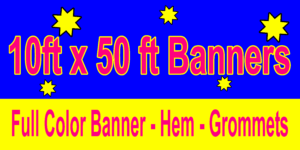 Large format printing banners