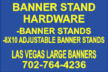 Las Vegas indoor banner stands 