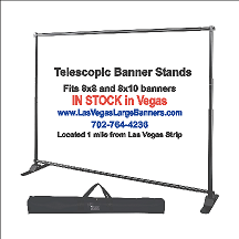 Large adjustable banner display Vegas
