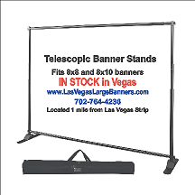 Las Vegas rollup banners