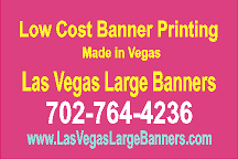 Vegas backdrop sign printing