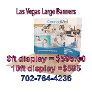 Cheap Vegas backdrop signs