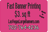 Outdoor banner signs Vegas