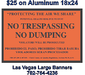 Vegas No Trespassing Signs