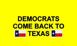 Texas Democrat Redistricting Signs and Banners